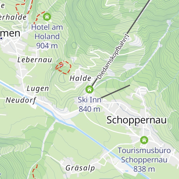 Map of Ski Inn