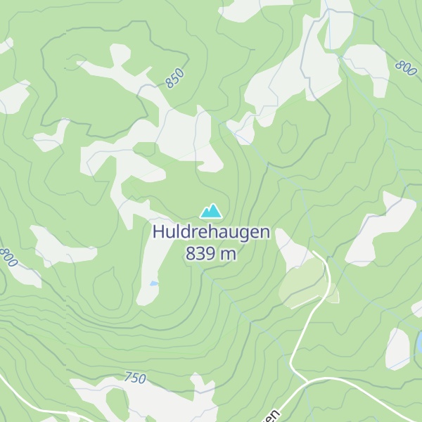 Map of Huldrehaugen