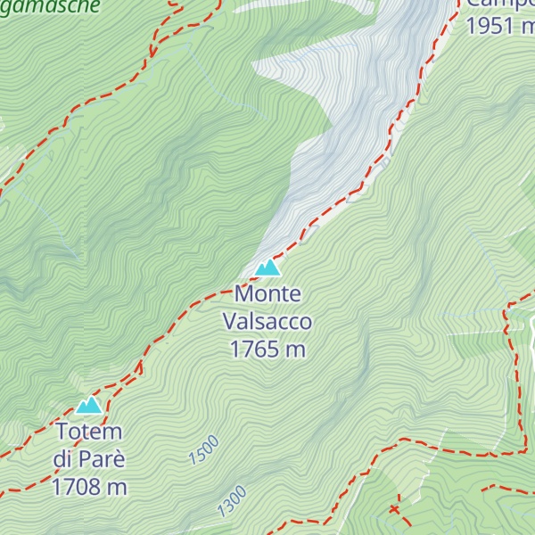 Map of Monte Valsacco