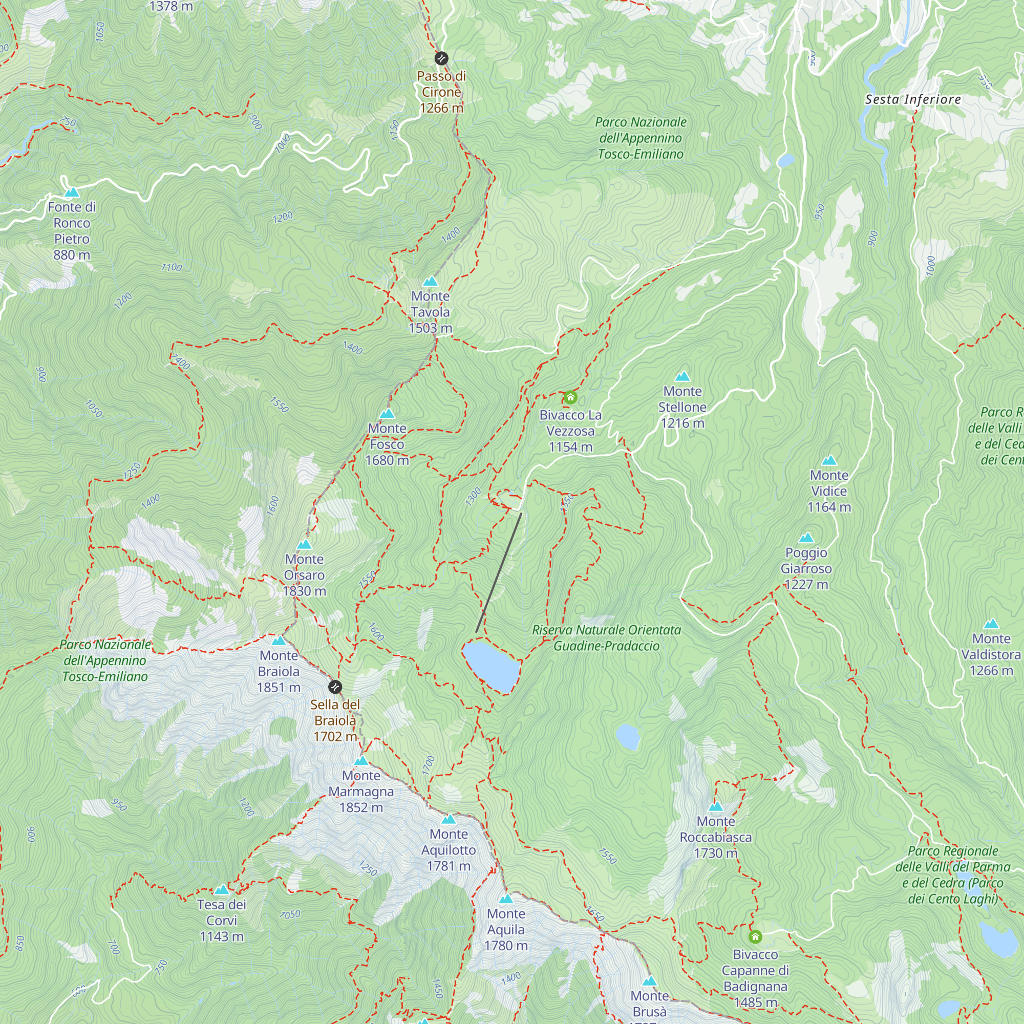 Rifugio Lagdei map