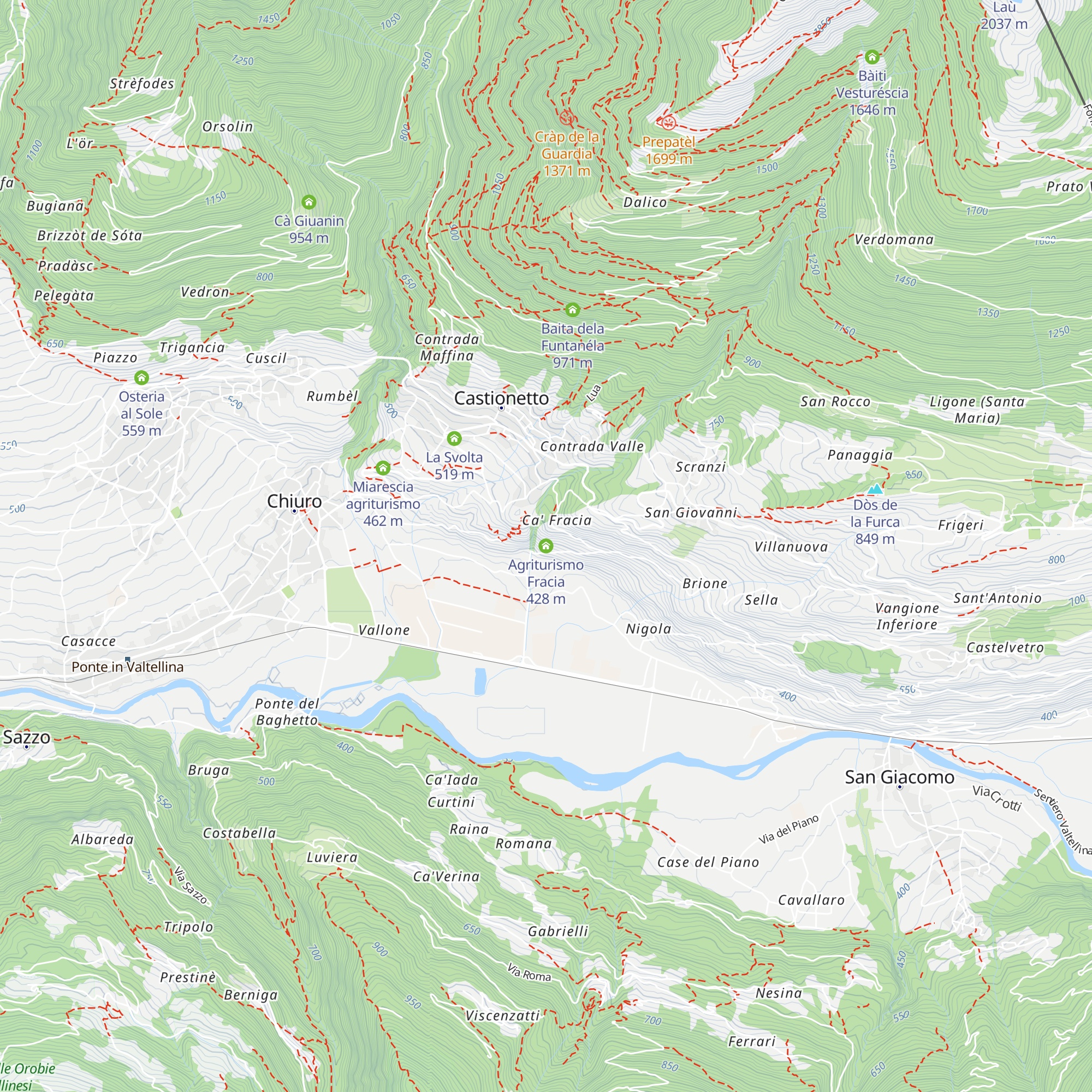 Agriturismo Fracia map