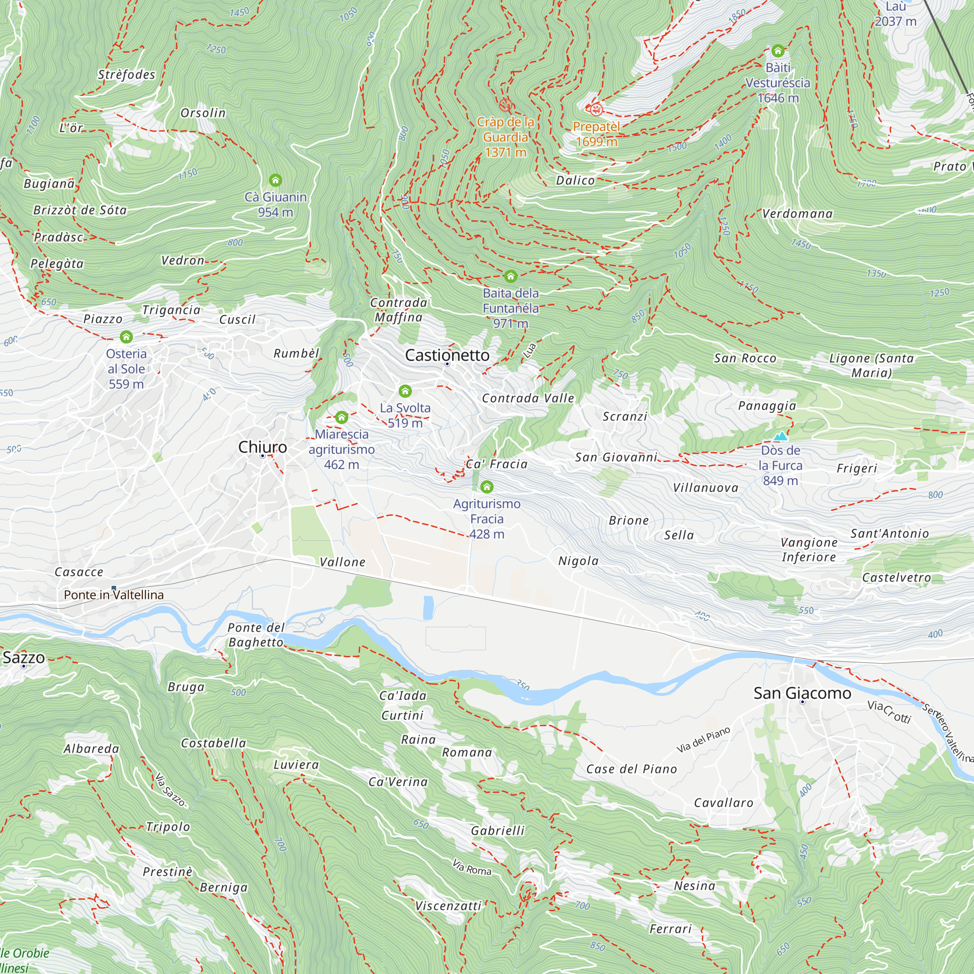 Agriturismo Fracia map