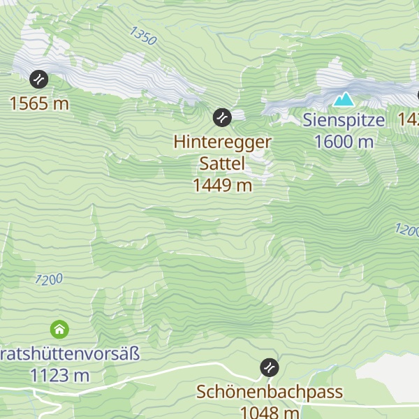 Map of Untere Hintereggalpe