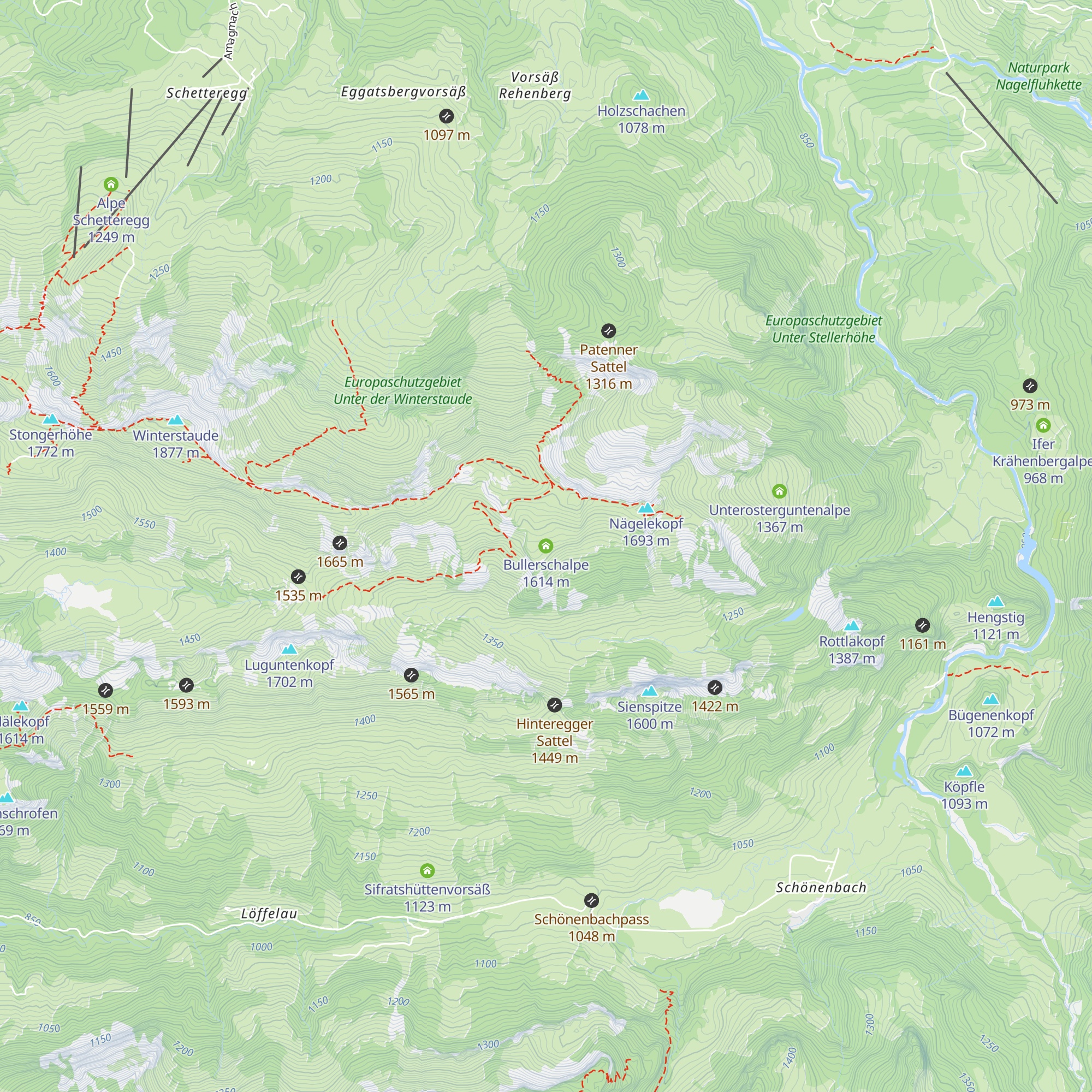 Bullerschalpe map