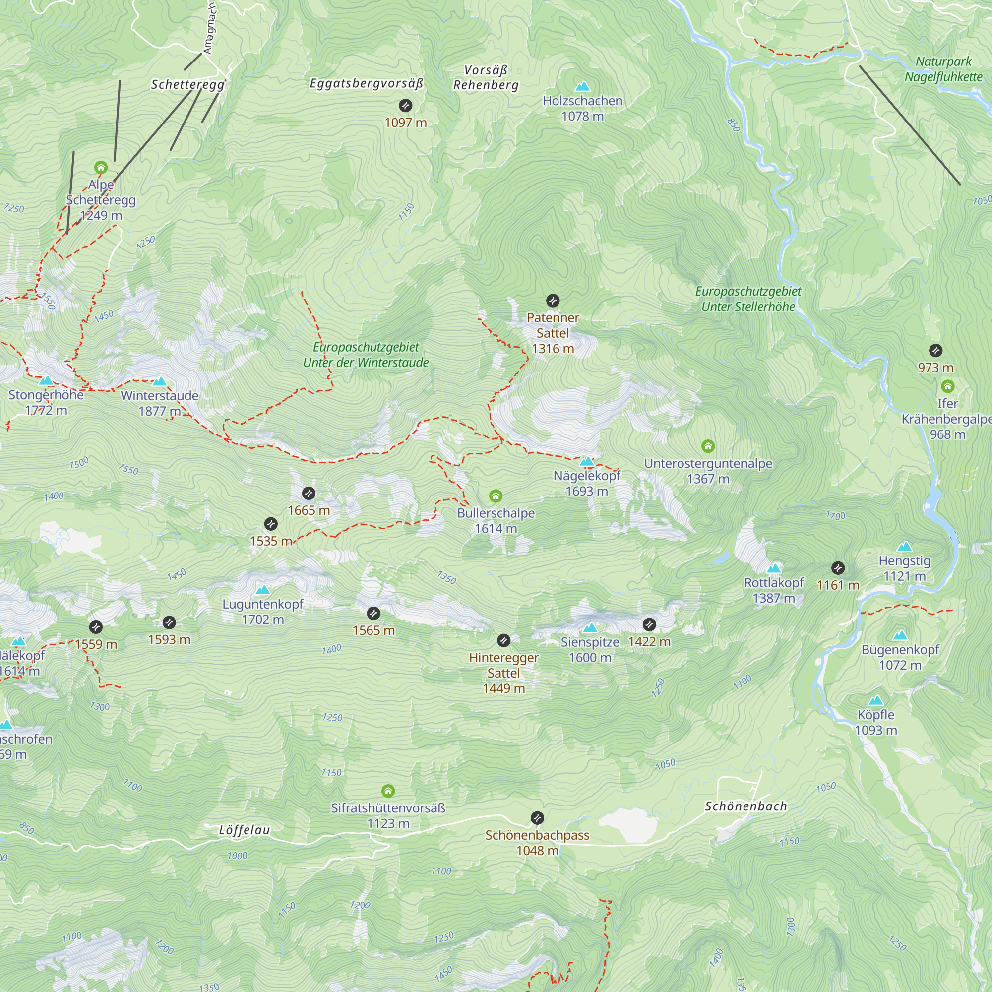 Bullerschalpe map