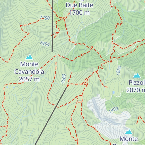 Map of Monte Sponda Vaga