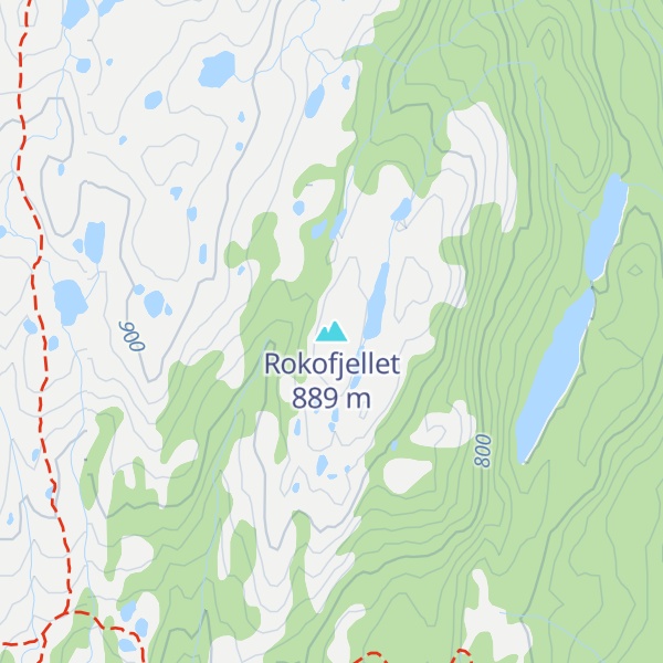 Map of Rokofjellet