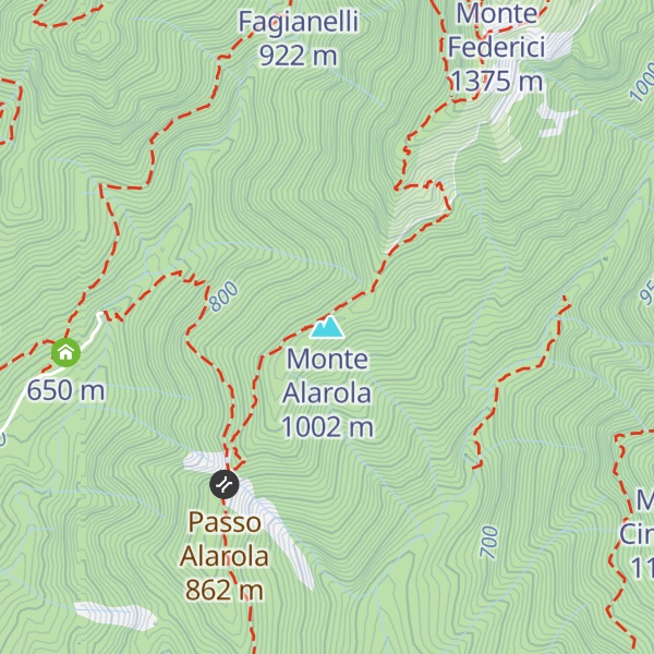 Map of Monte Alarola
