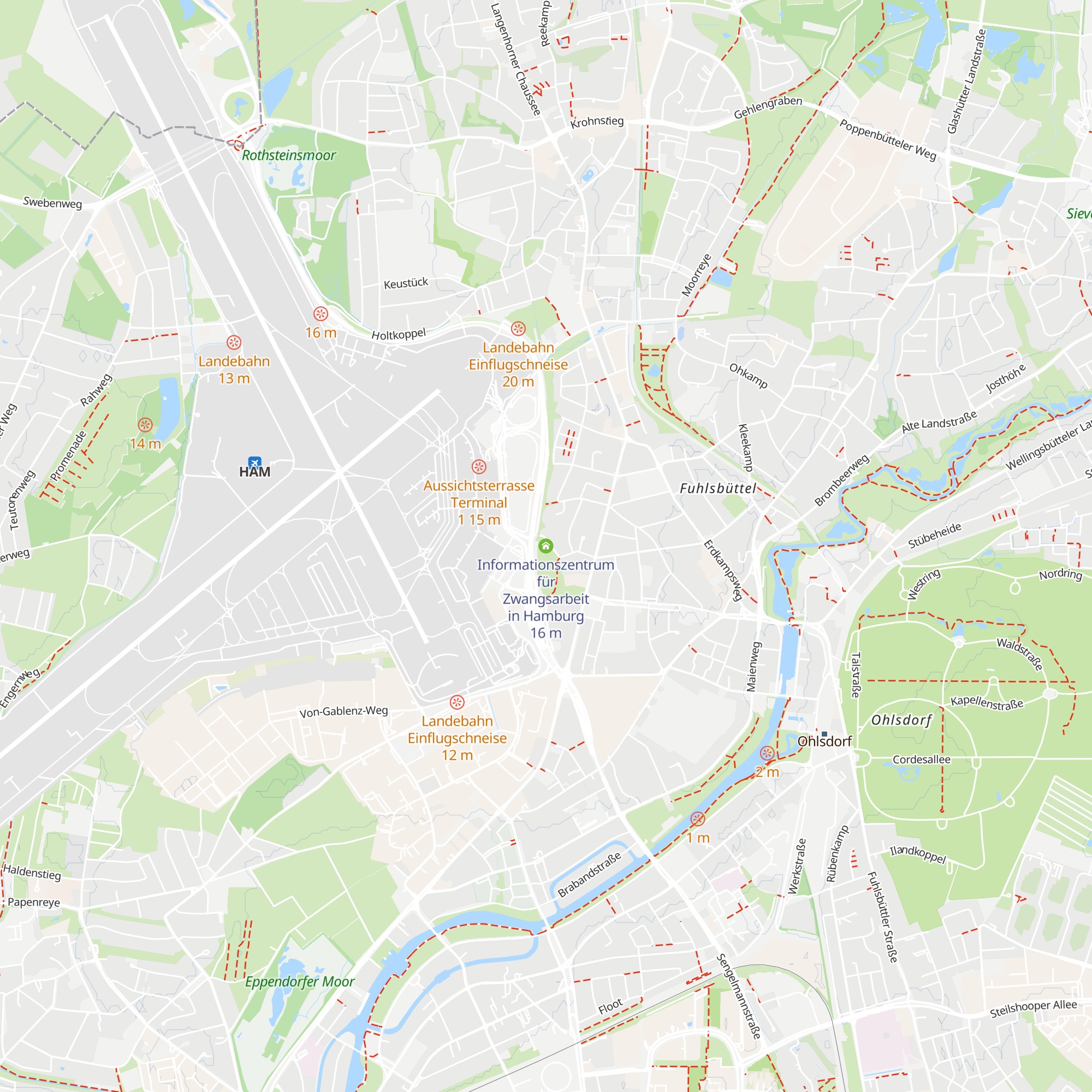 Informationszentrum für Zwangsarbeit in Hamburg map