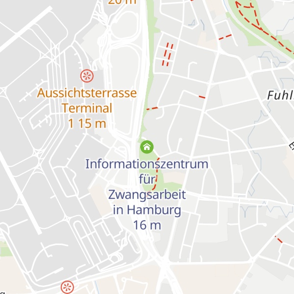 Map of Informationszentrum für Zwangsarbeit in Hamburg