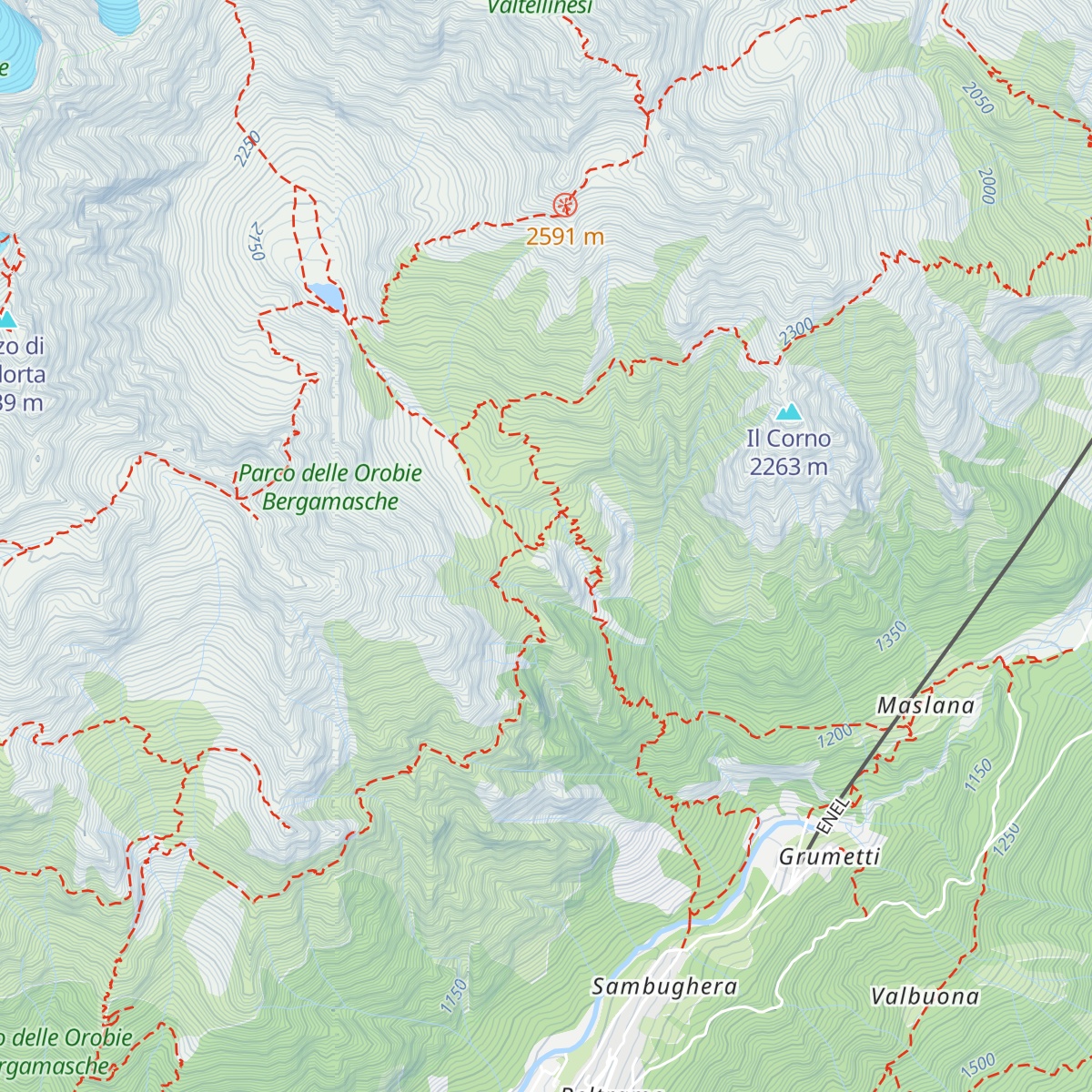 Rifugio Mario Merelli al Coca map