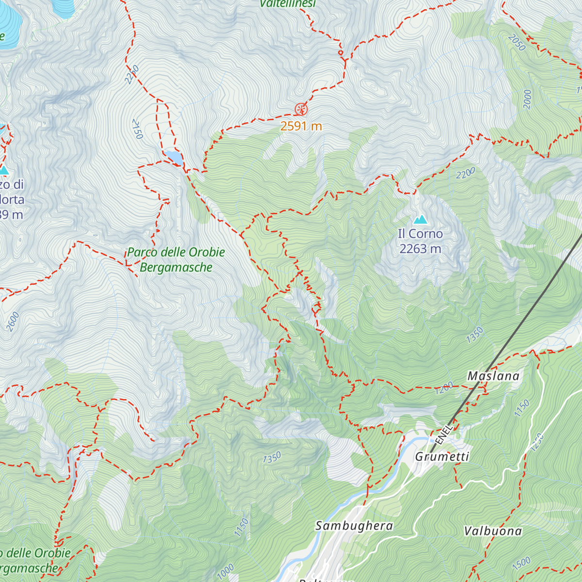 Rifugio Mario Merelli al Coca map