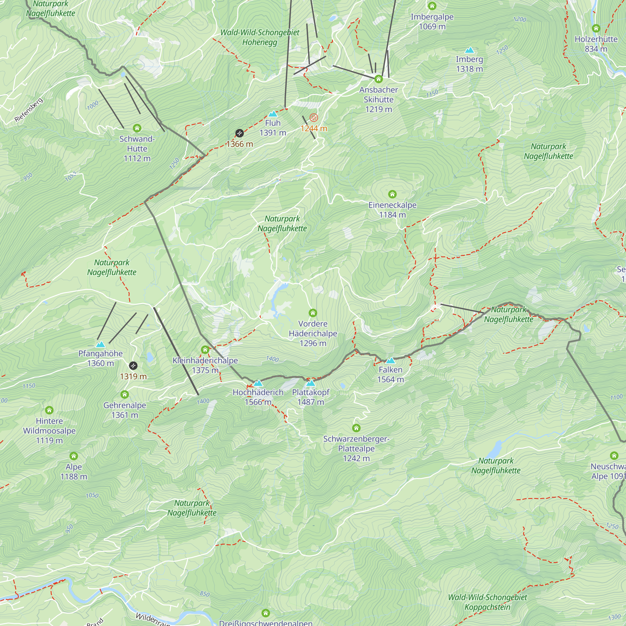 Vordere Häderichalpe map