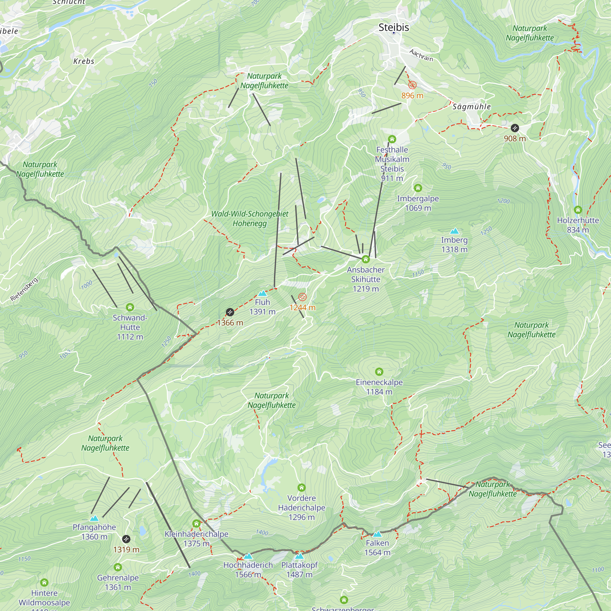 Bergwacht map
