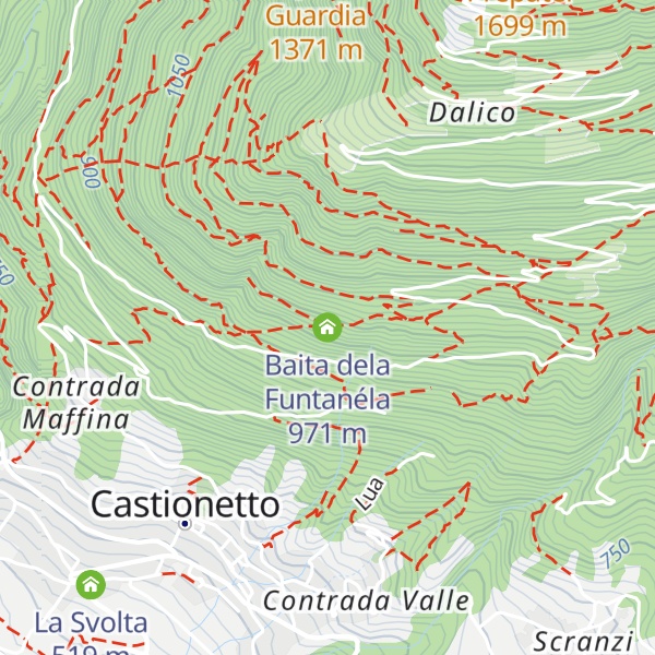 Map of Baita dela Funtanéla