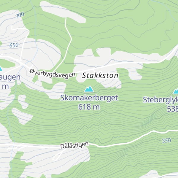 Map of Skomakerberget