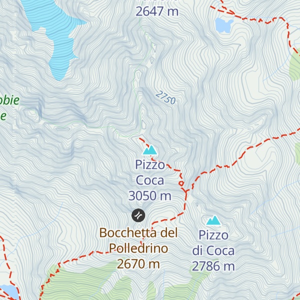Map of Pizzo Coca