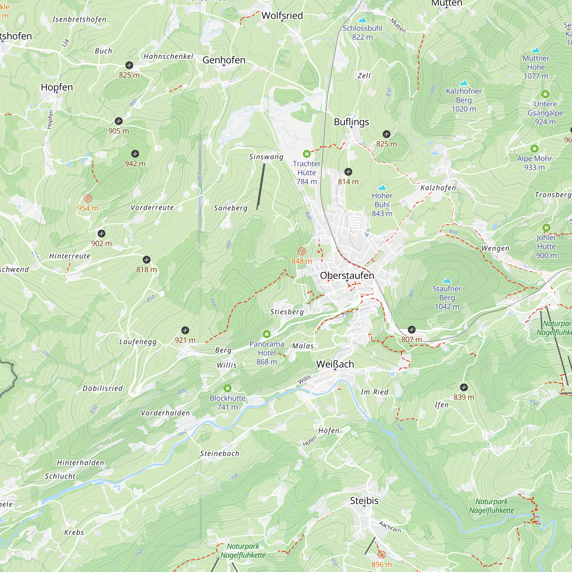 Alpe Stiesberg map