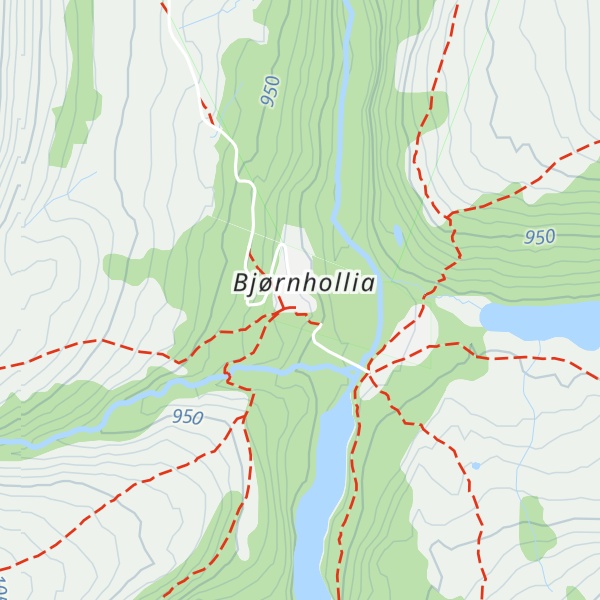Map of Bjørnhollia
