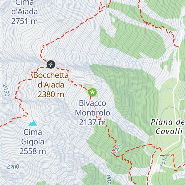 Map of Bivacco Montirolo