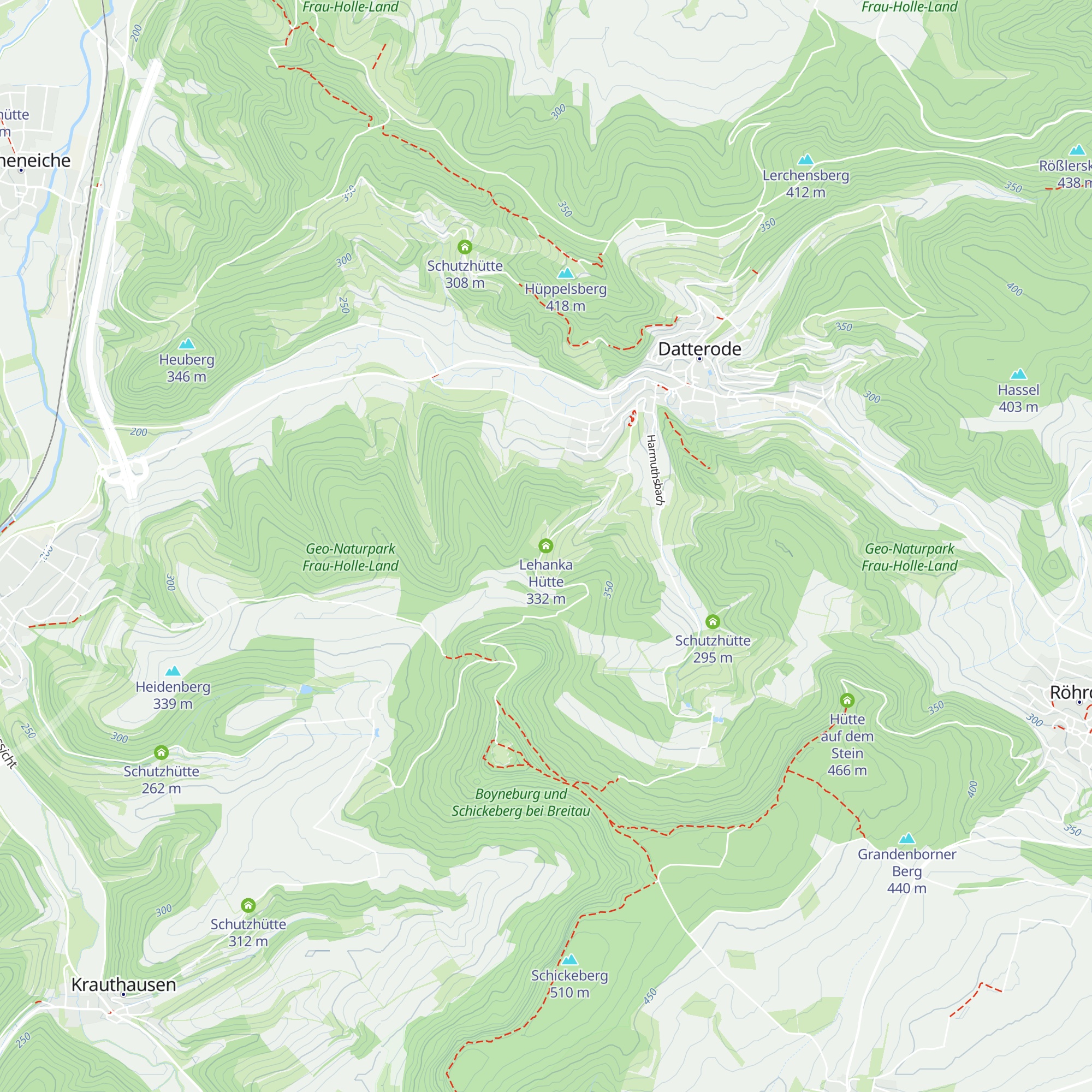 Lehanka Hütte map