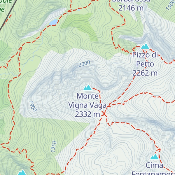 Map of Monte Vigna Vaga