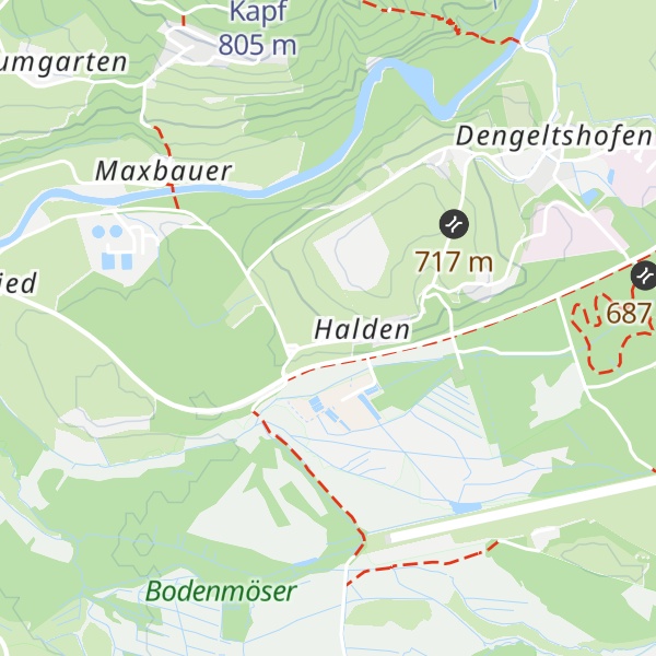 Map of Berggasthof Haldenhof