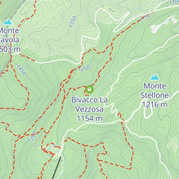 Map of Bivacco La Vezzosa