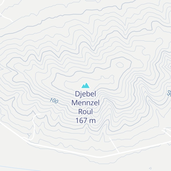Map of Djebel Mennzel Roul