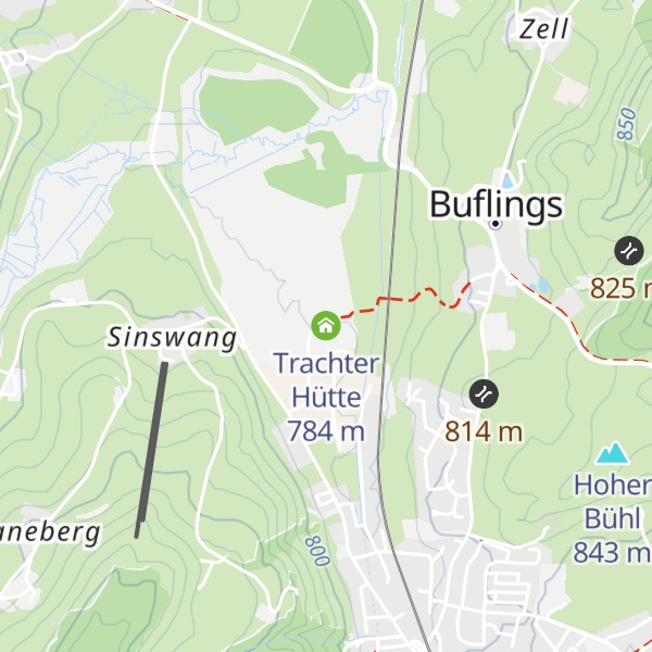 Map of Trachter Hütte