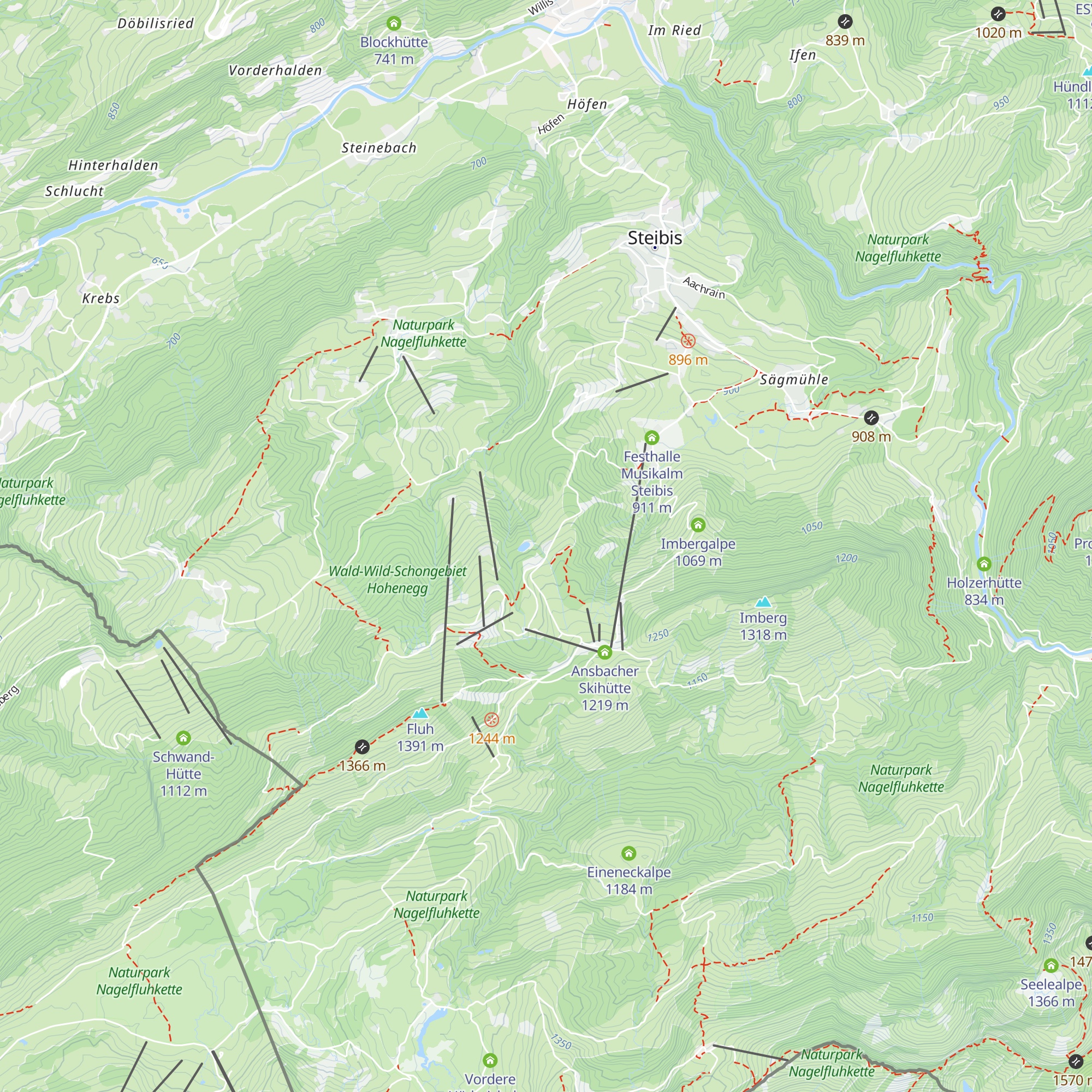 Waltnersalpe map