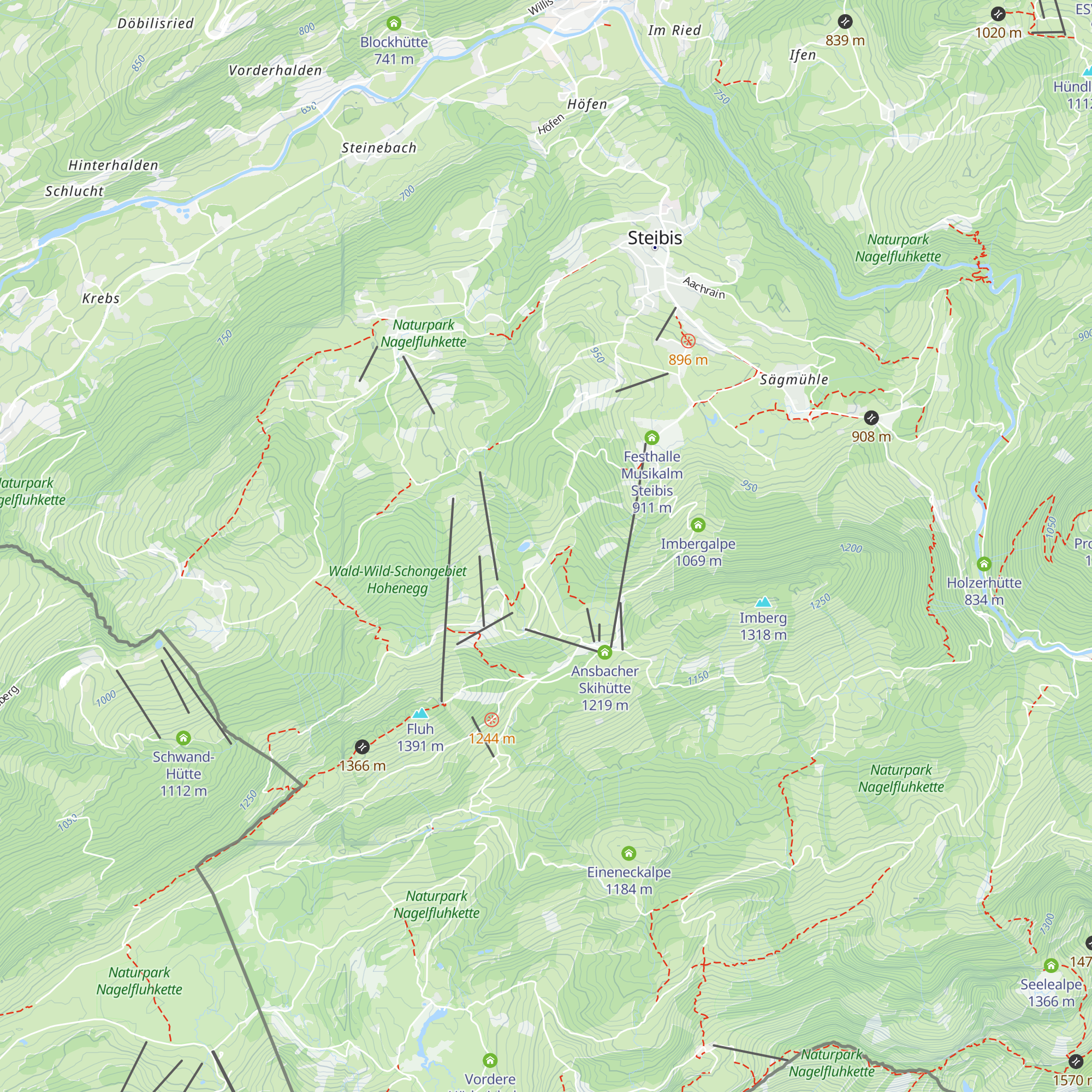 Waltnersalpe map