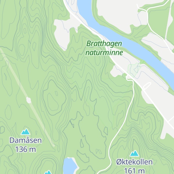 Map of Blåbæråsen