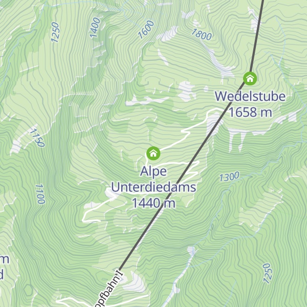 Map of Alpe Unterdiedams