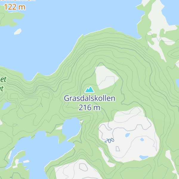 Map of Grasdalskollen