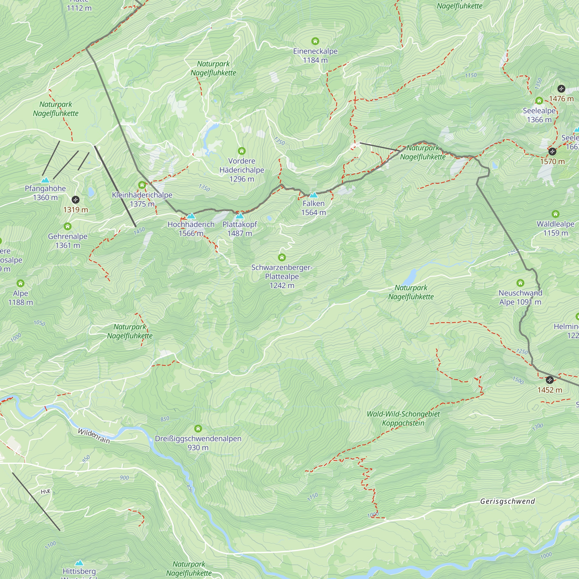 Heugschwendalpe map