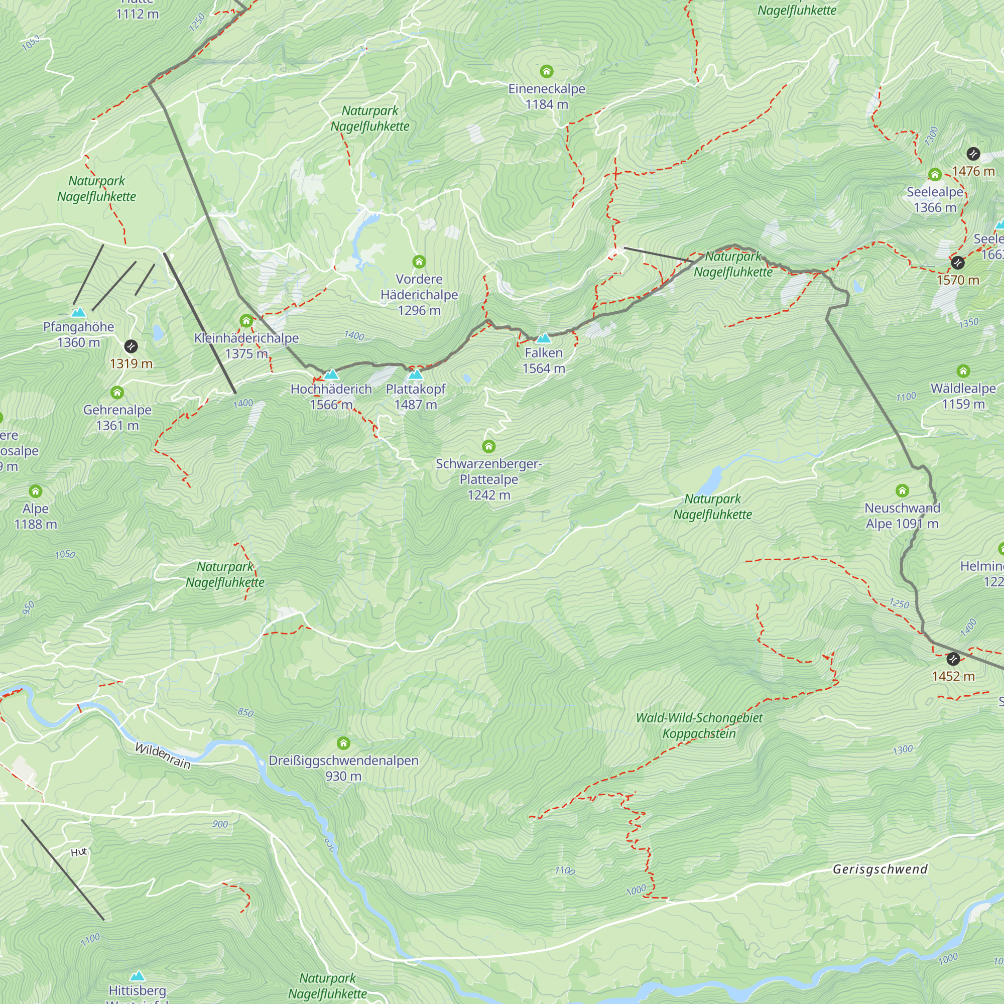 Heugschwendalpe map