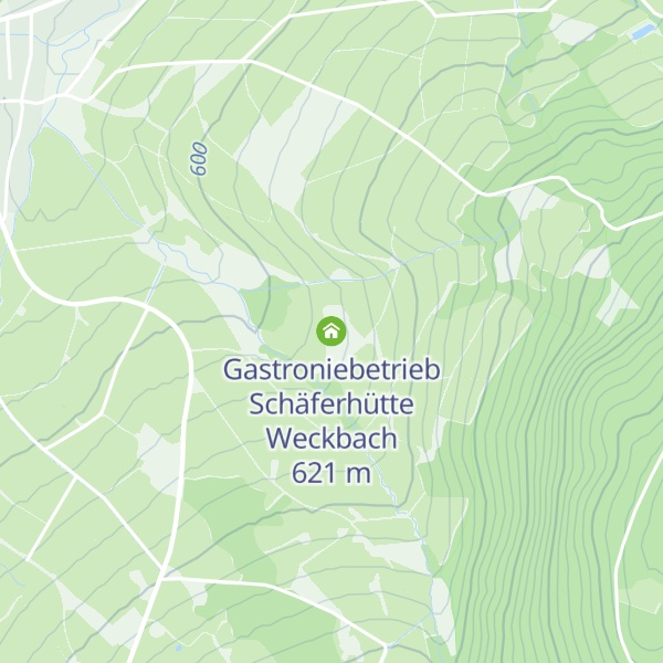 Map of Gastroniebetrieb Schäferhütte Weckbach