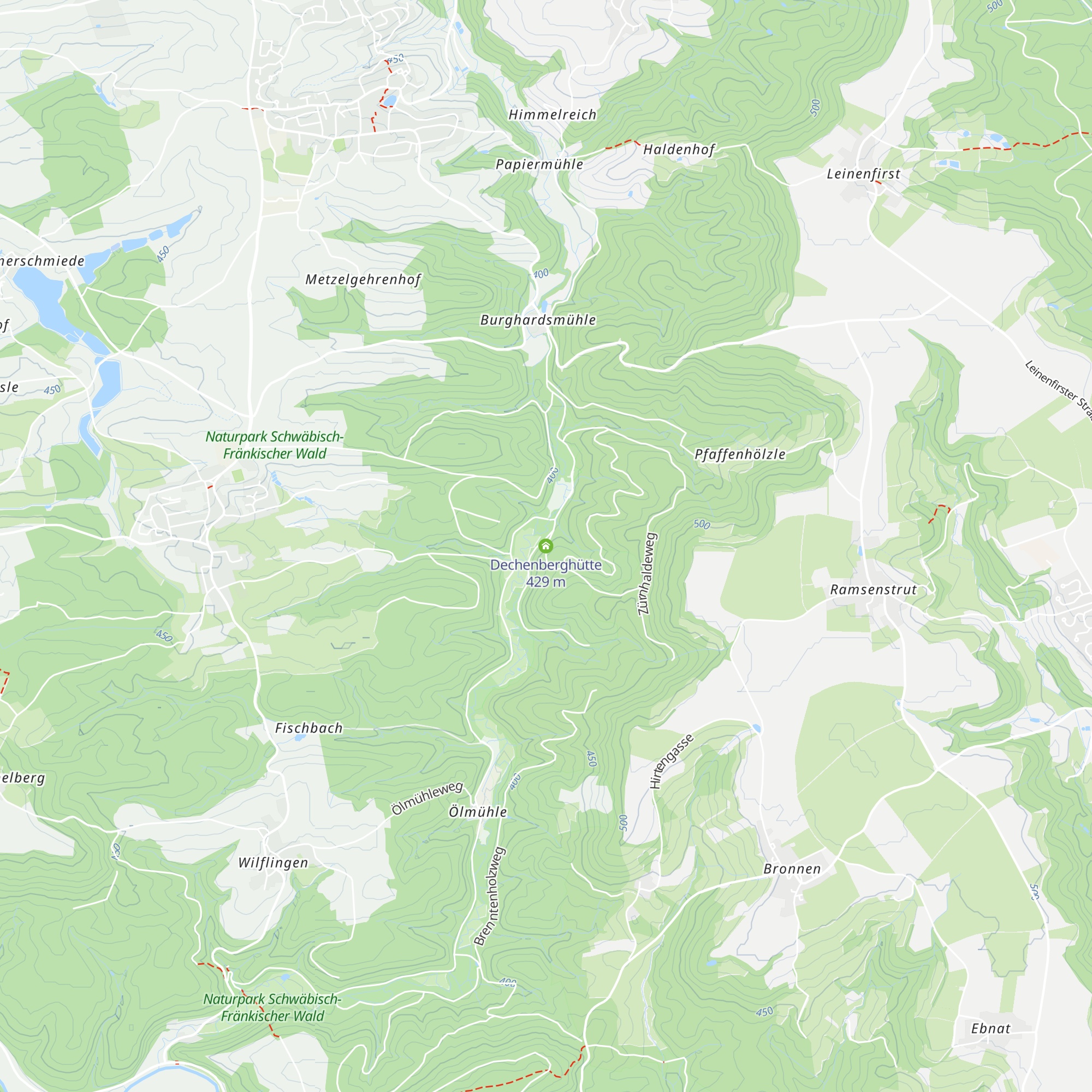 Dechenberghütte map