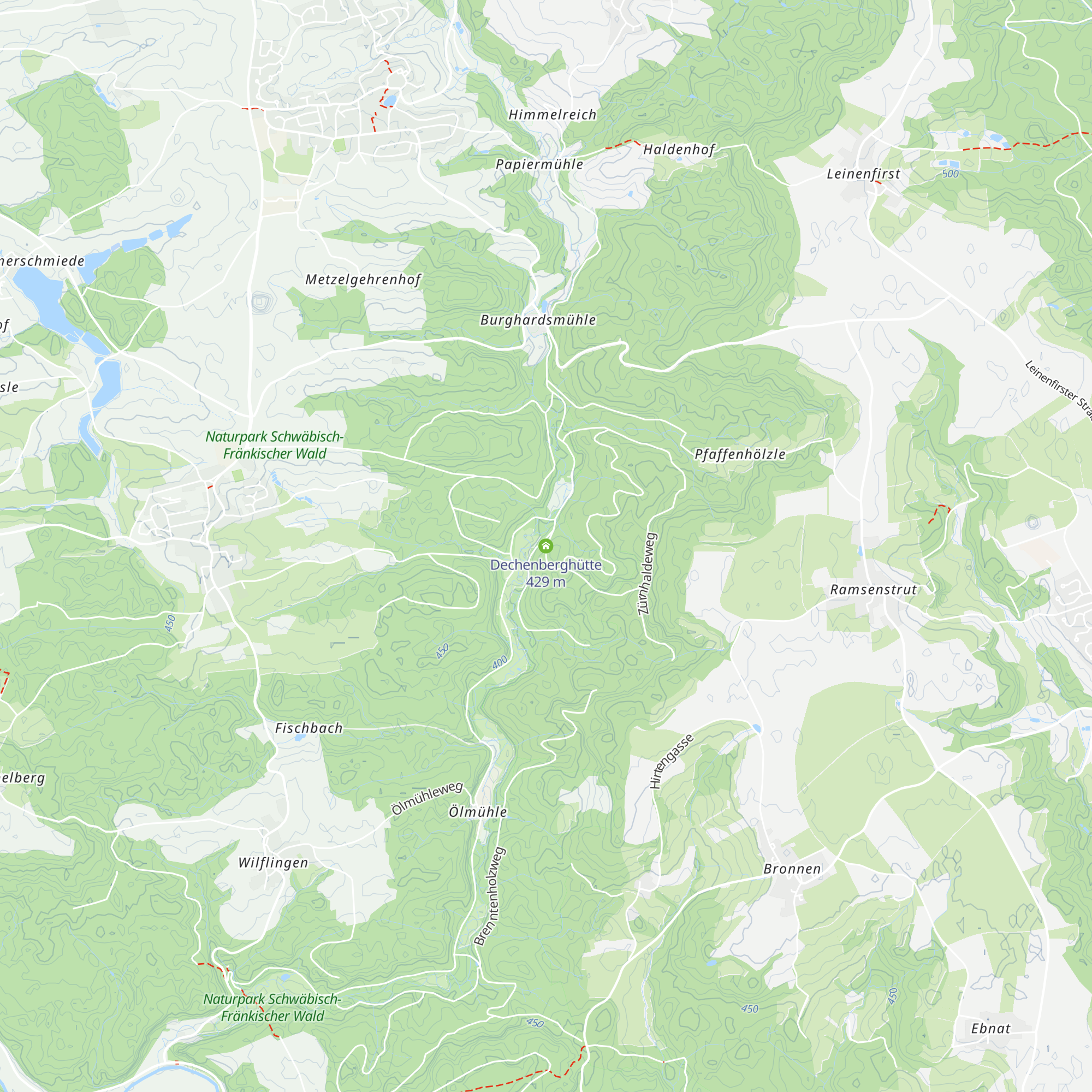 Dechenberghütte map