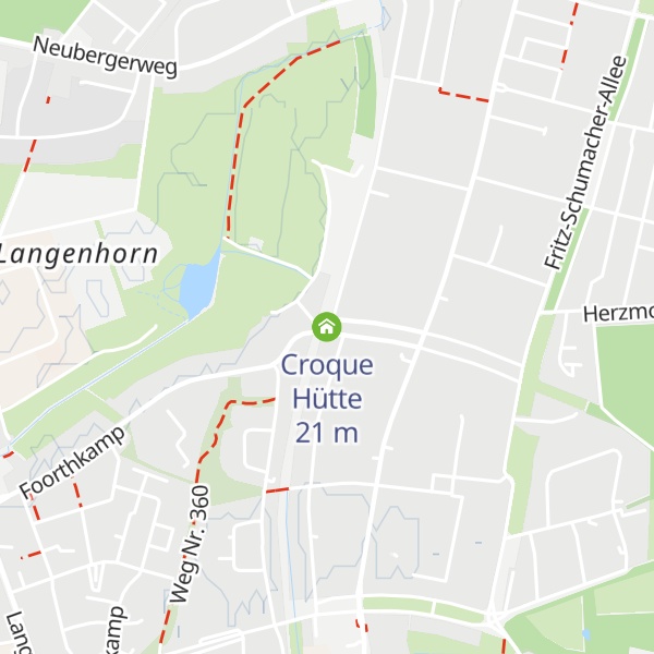 Map of Croque Hütte