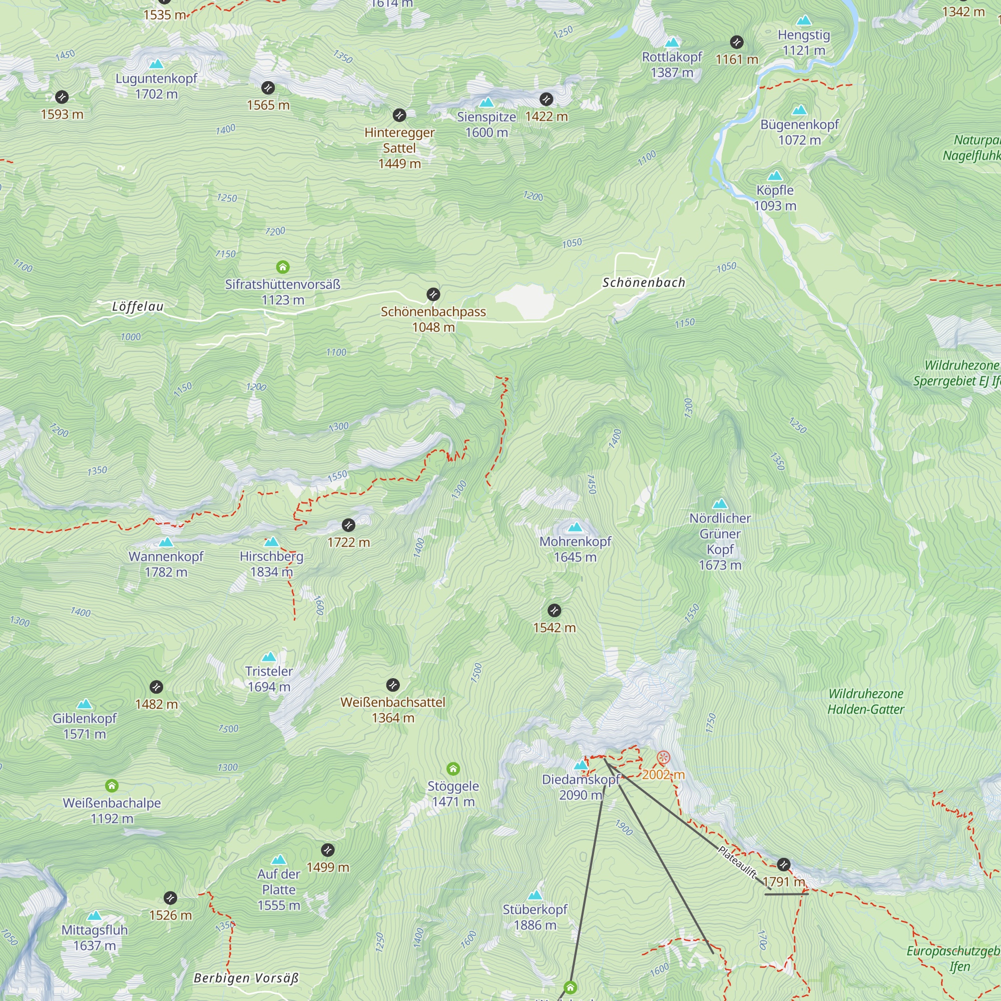 Mittlere Unterspitzalpe map
