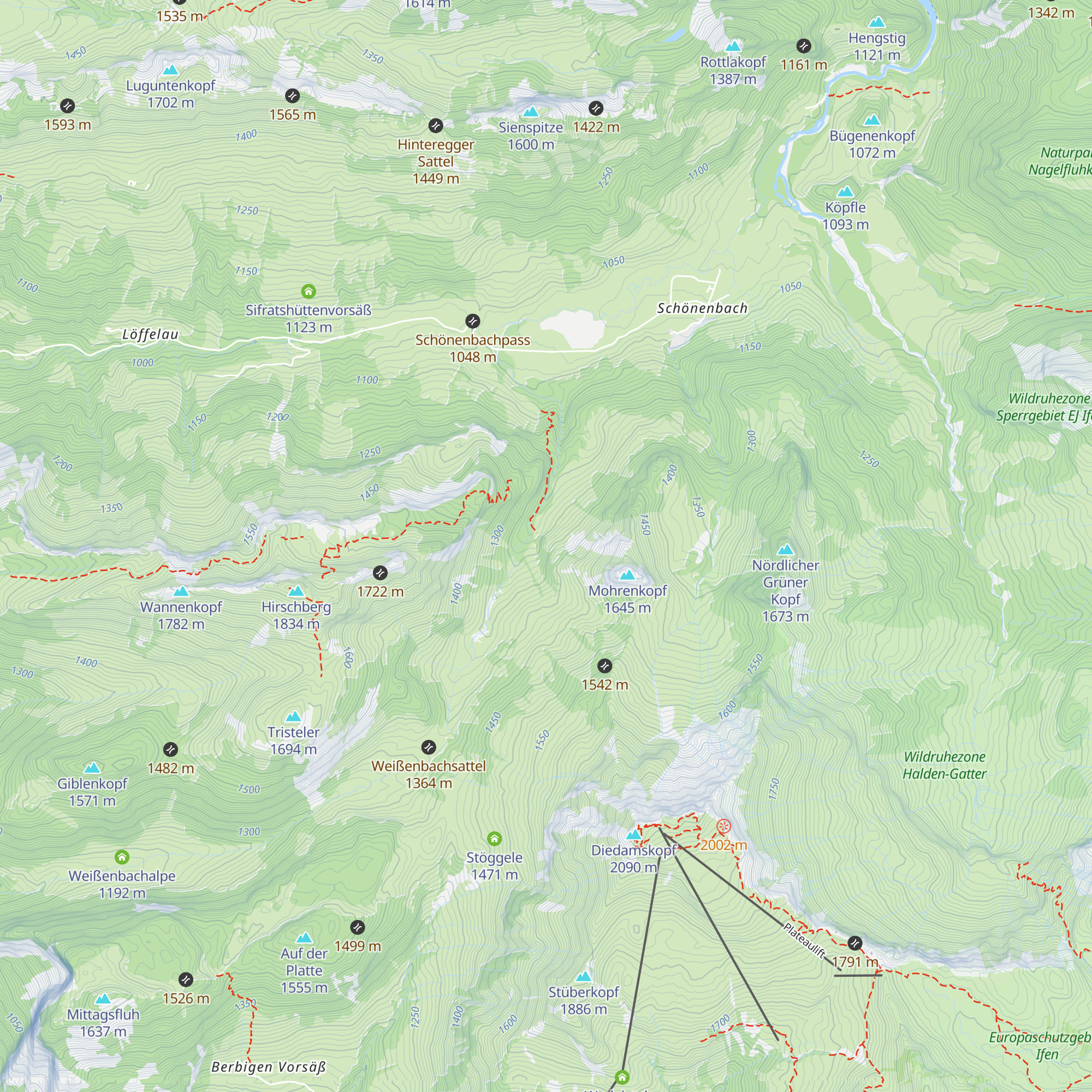 Mittlere Unterspitzalpe map