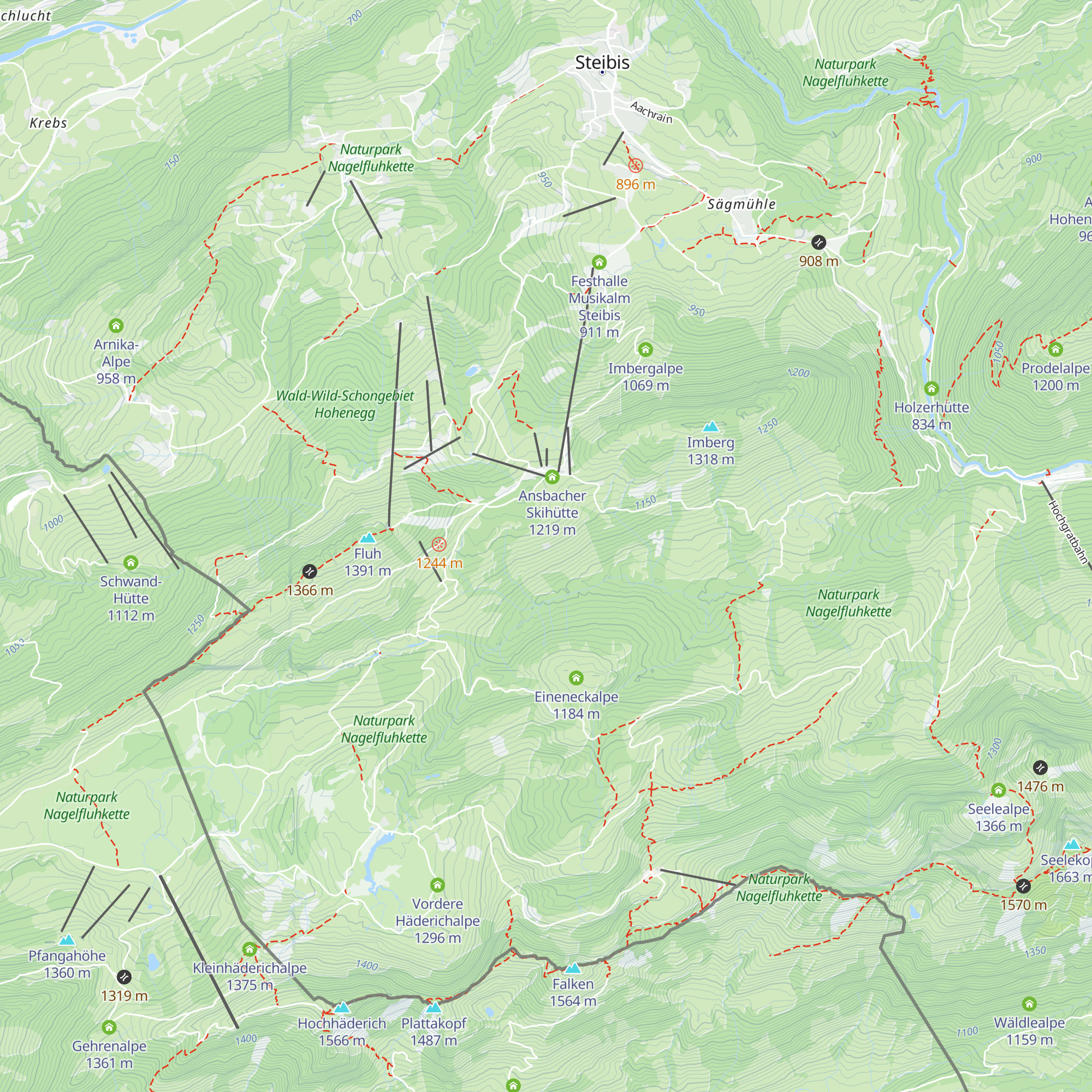 Mittlere Bergmoosalpe map