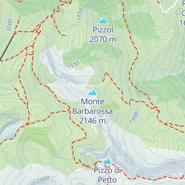 Map of Monte Barbarossa