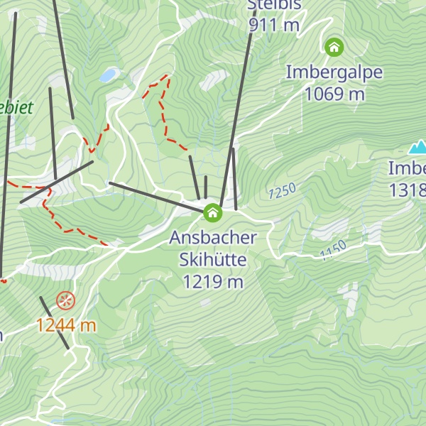 Map of Ansbacher Skihütte