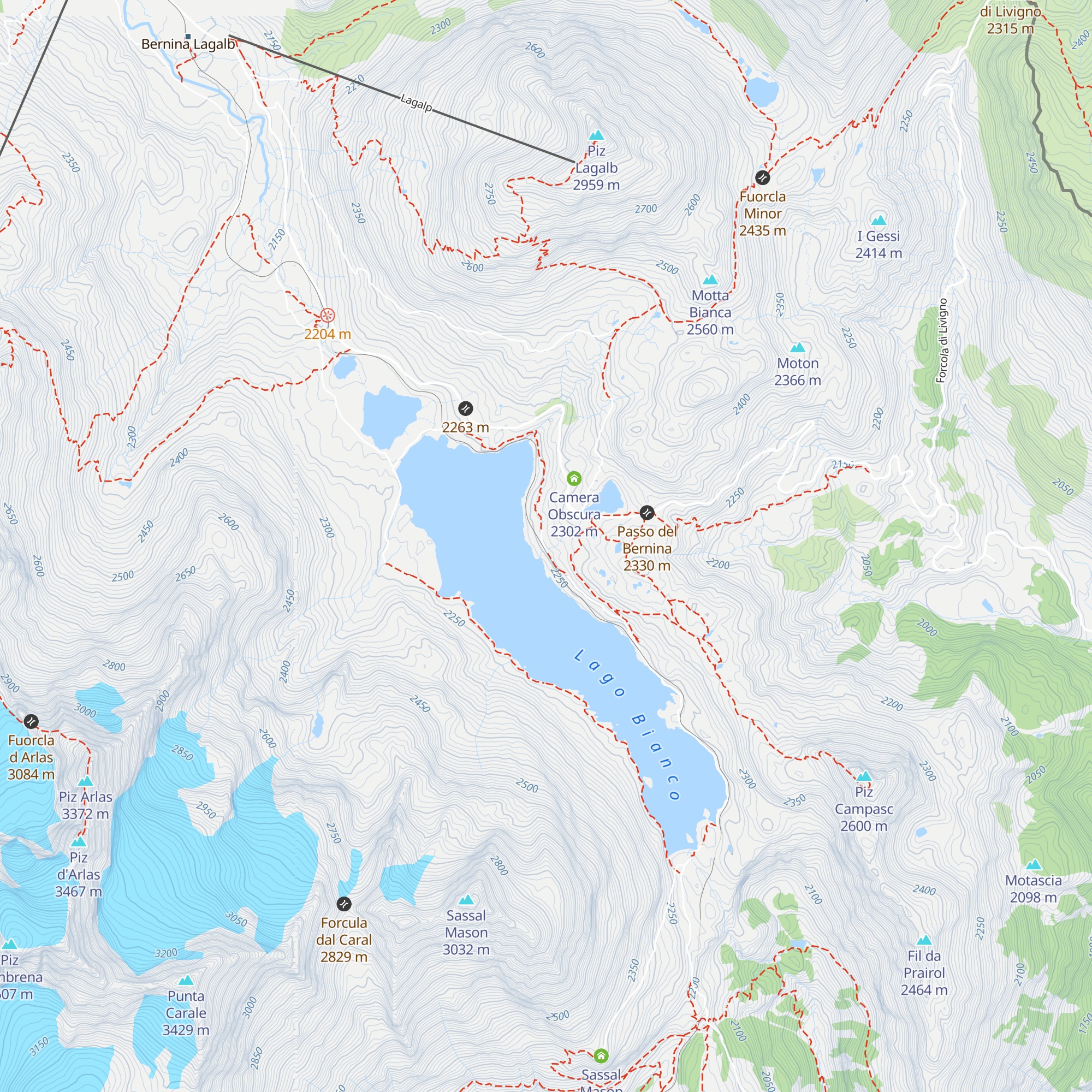 Bahnhofbuffet Ospizio Bernina map