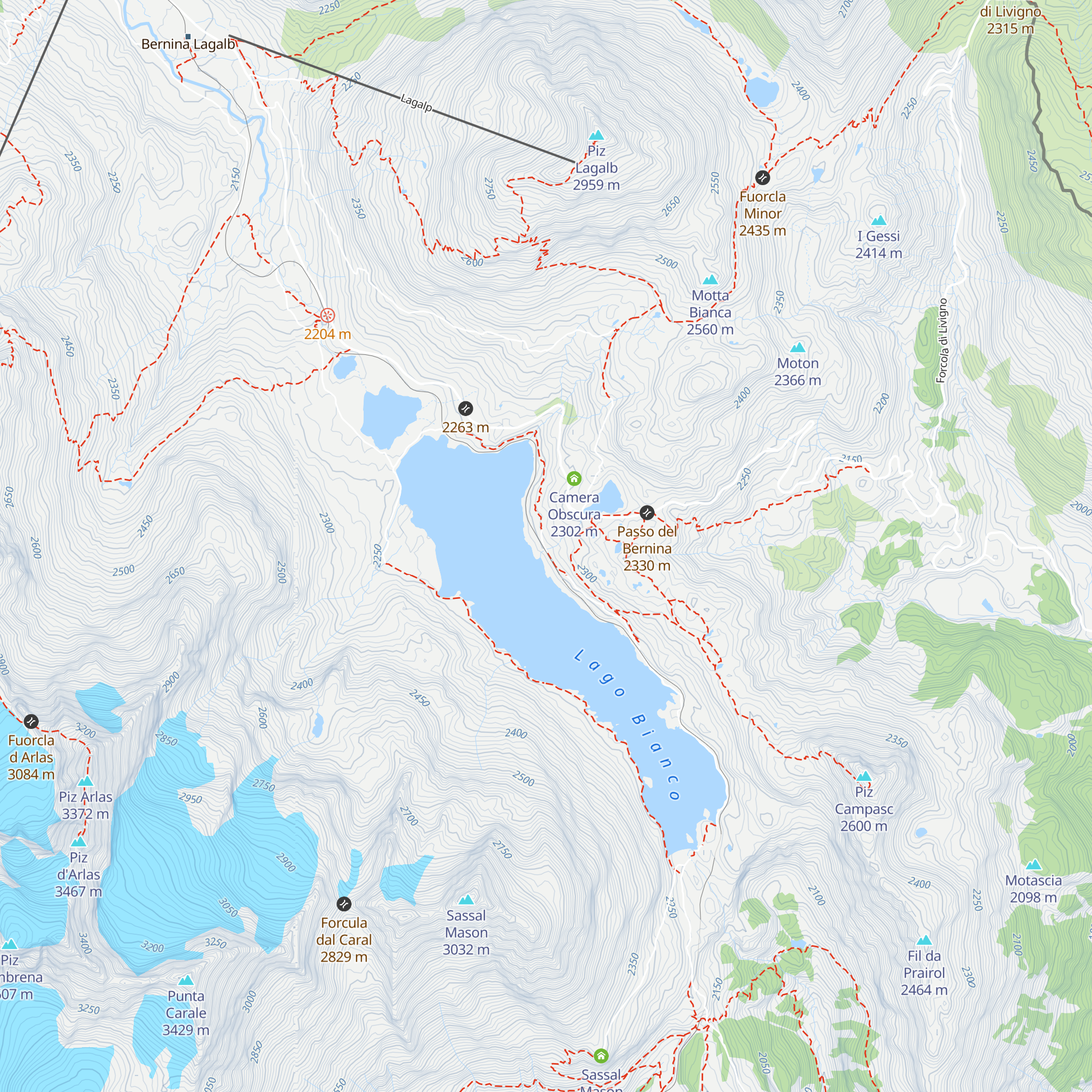 Bahnhofbuffet Ospizio Bernina map