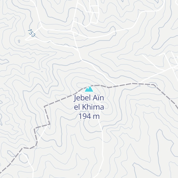 Map of Jebel Aïn el Khima