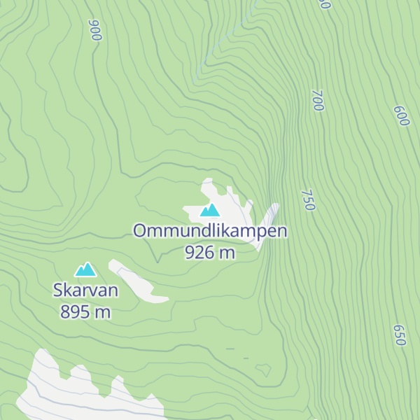 Map of Ommundlikampen
